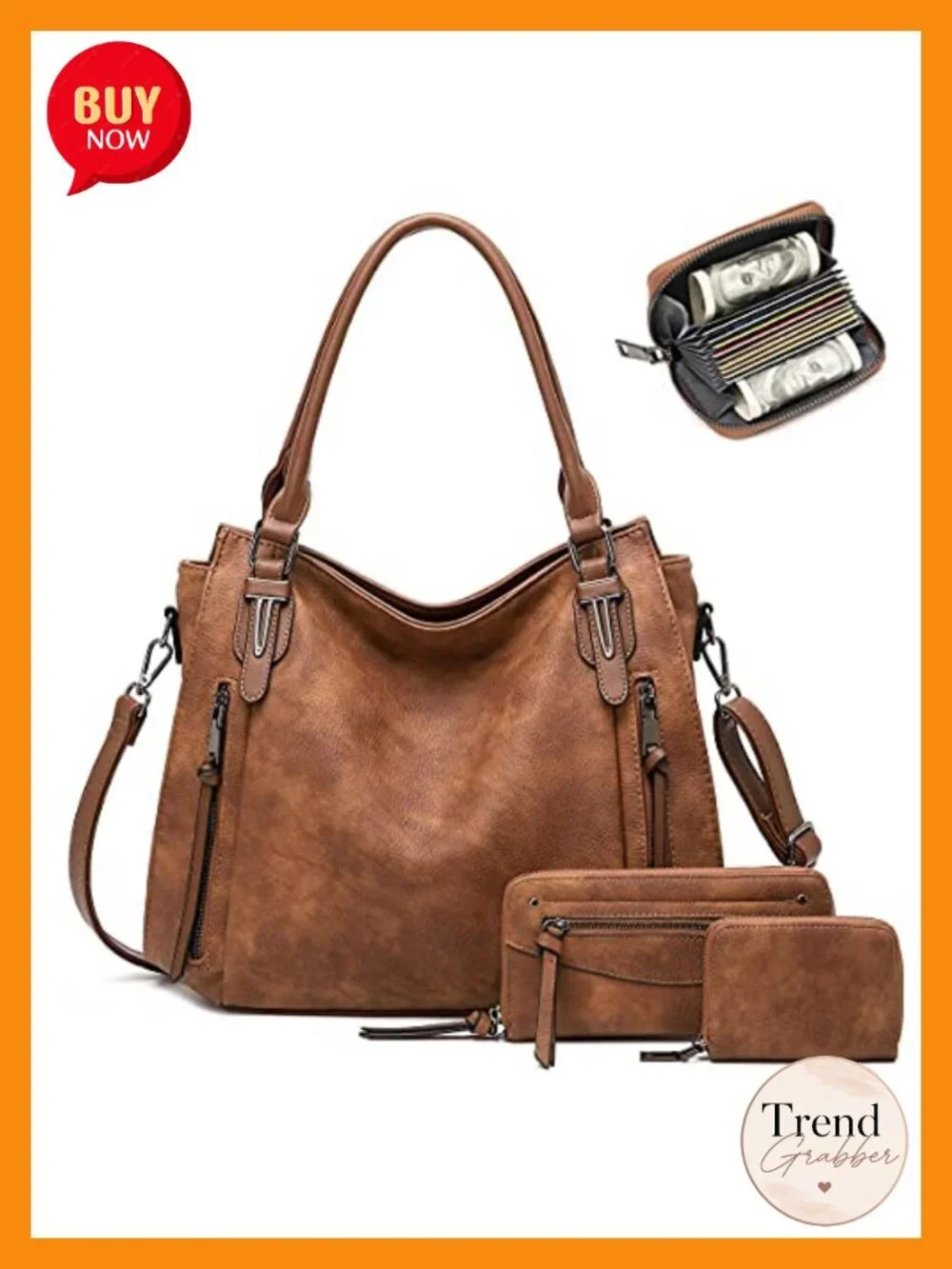 Boho Shoulder Crossbody Hobo Bag Faux Leather Purse Ladies Handbag